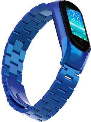 Ремешок для фитнес-трекера Rumi Heavy для Xiaomi Mi Band 6/Mi Band 5  (синий) - 