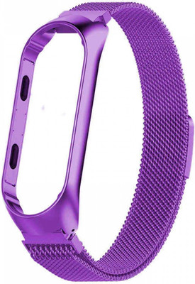Ремешок для фитнес-трекера Rumi Milanese Magnetic для Mi Band 3 (фиолетовый) - 