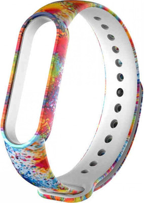 Ремешок для фитнес-трекера Rumi Для Xiaomi Mi Smart Band 6/Mi Band 5 (цветные брызги) - 