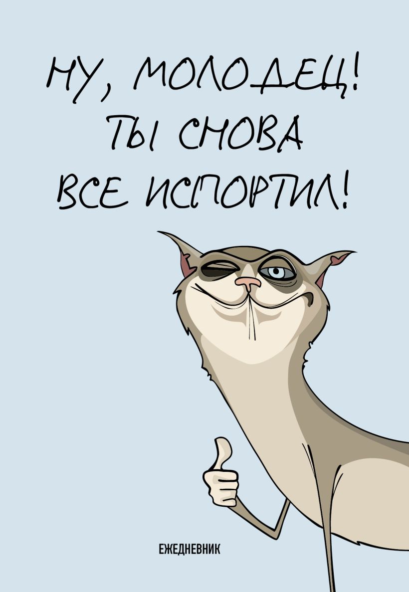 Ежедневник Эксмо Ты снова все испортил! / 9785042024597 (72л)