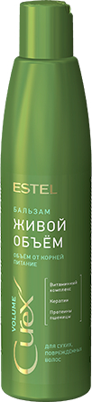 Бальзам для волос Estel Curex Volume Живой объем для сухих и поврежденных волос (250мл)
