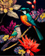 Картина по номерам Флюид Райские птицы 40x50 / BHR0588 - 