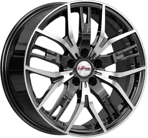 Литой диск iFree Аскет 17x7" 5x114.3мм DIA 66.1мм ET 45мм Блек джэк