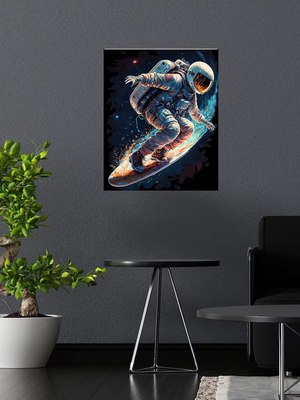 

Картина по номерам, Космический серфинг 40x50 / BHR0566