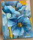 Картина по номерам Флюид Голубые цветы 40x50 / HR0602 - 