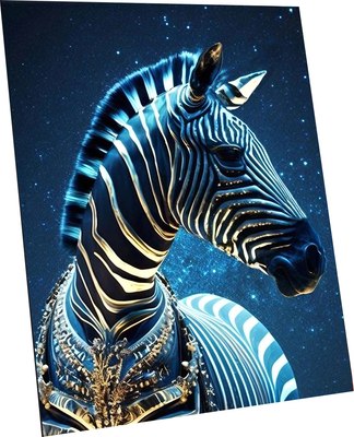 

Картина по номерам, Мифическая зебра 40x50 / SHR0534