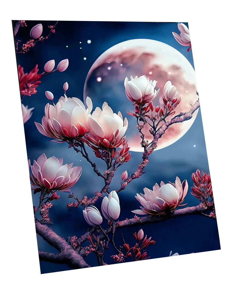 Картина по номерам Флюид Цветущая магнолия 40x50 / SHR0535