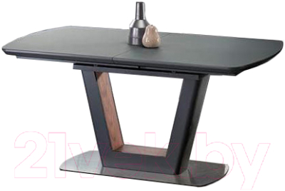 Обеденный стол Halmar Bilotti (темно-серый/орех)