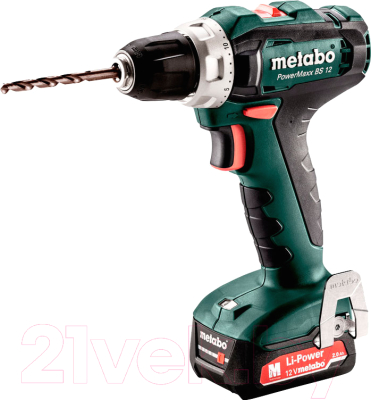 

Профессиональная дрель-шуруповерт Metabo, PowerMaxx BS 12