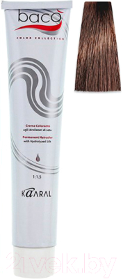 Крем-краска для волос Kaaral Baco 6.84 (темный коричнево-медный блондин)