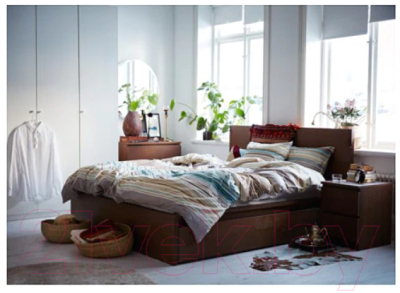 Двуспальная кровать Ikea Мальм 792.108.92