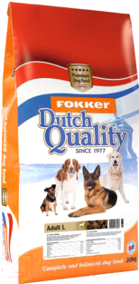Сухой корм для собак Fokker Dutch Quality Adult L / 6120 (20кг)