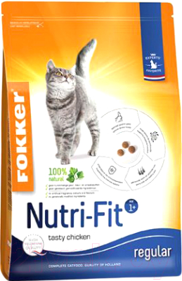 Сухой корм для кошек Fokker Nutri-Fit / 4102 (2.5кг)