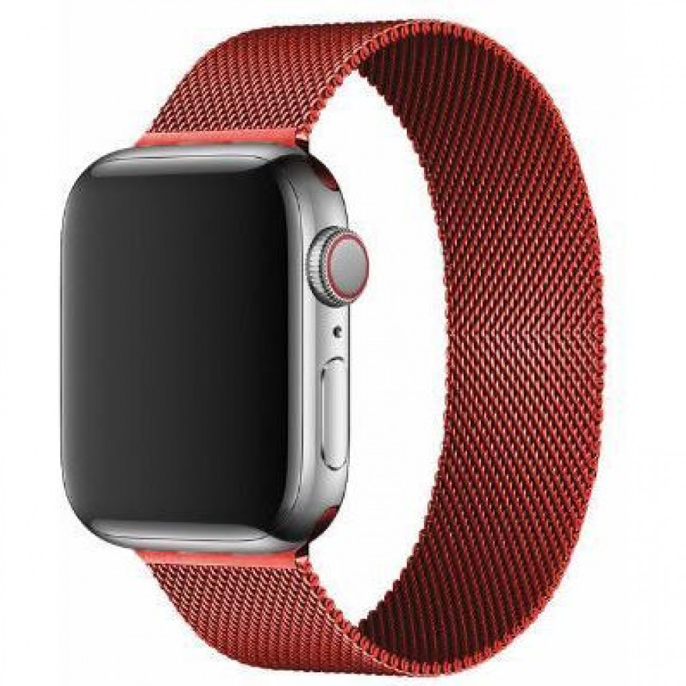 Ремешок для умных часов Rumi Milanese Loop для Apple Watch 38/40/41мм (красный)