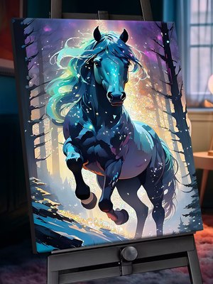 

Картина по номерам, Звездный конь 40x50 / SHR0575