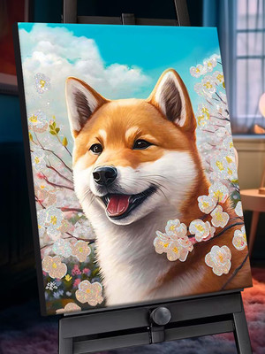 

Картина по номерам, Сиба-ину 40x50 / SHR0580