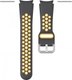 Ремешок для умных часов Rumi N-style для Samsung Galaxy Watch4/5/6 (20мм, черный/желтый) - 