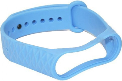 Ремешок для фитнес-трекера Rumi Силиконовый ребристый для Xiaomi Mi Band 3/Mi Band 4 (синий) - 