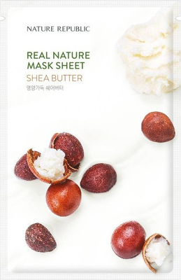 Маска для лица тканевая Nature Republic Real Nature Mask Sheet Shea Butter (23мл) - 