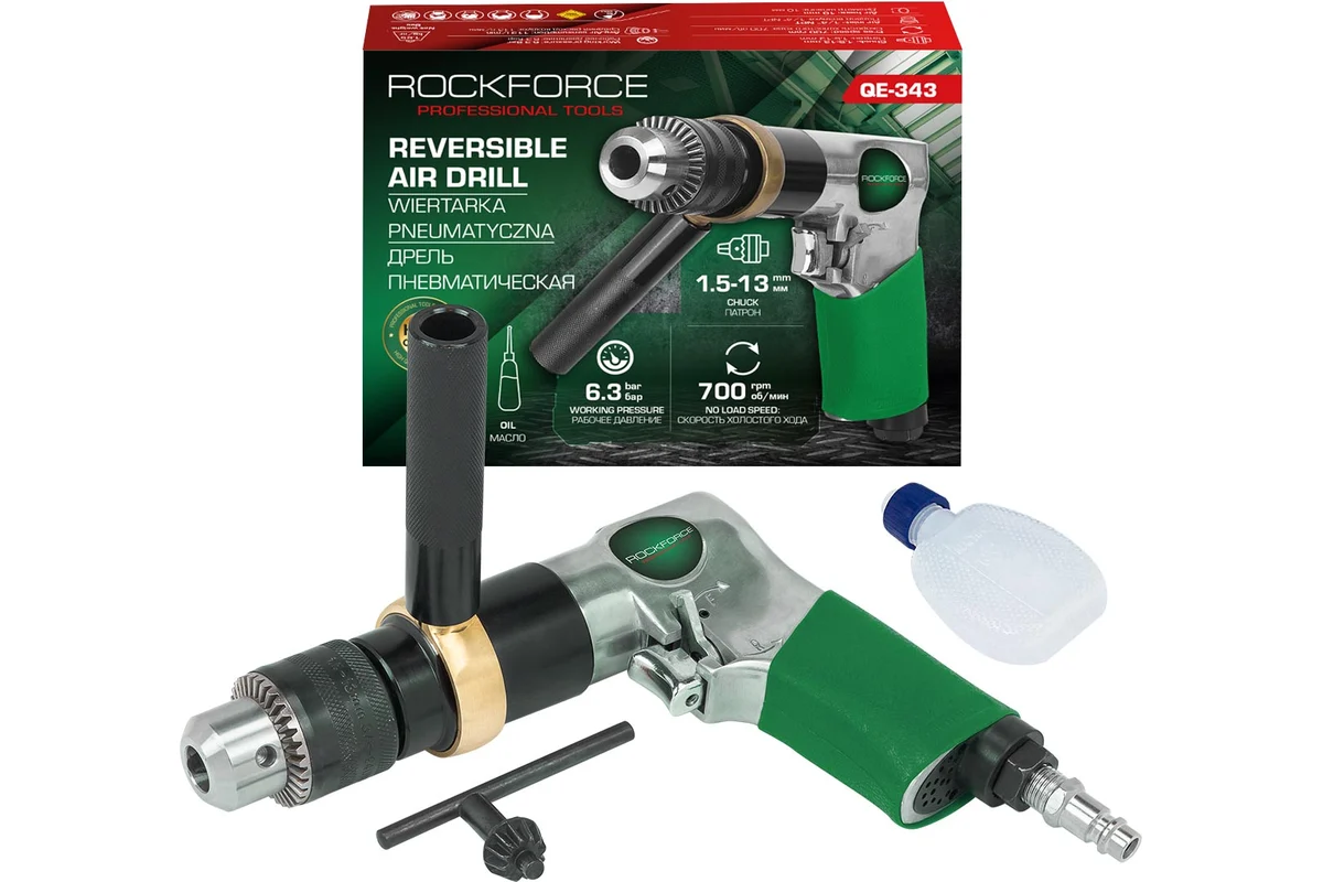 Пневмодрель RockForce RF-QE-343 (61583)