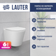 Унитаз подвесной с инсталляцией Lauter Longer 2110822 + TECE Kit 9400413 с кнопкой (белый) - 