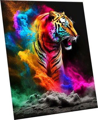 

Картина по номерам, Неоновый тигр 40x50 / SHR0564