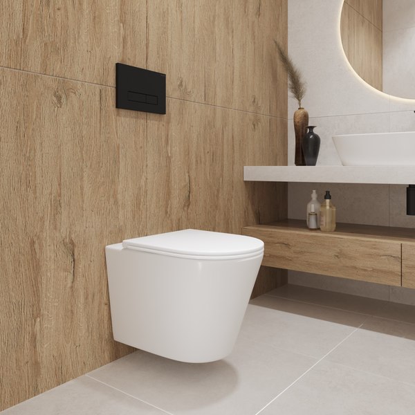 Унитаз подвесной с инсталляцией Lauter Longer 2110822 + GROHE Rapid SL 38721001 с кнопкой (овальная, хром)