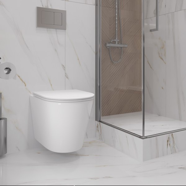 Унитаз подвесной с инсталляцией Lauter Longer 2110822 + GROHE Rapid SL 38721001 с кнопкой (овальная, хром)