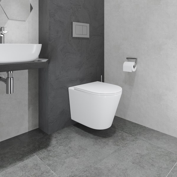 Унитаз подвесной с инсталляцией Lauter Longer 2110822 + GROHE Rapid SL 38721001 с кнопкой (овальная, хром)