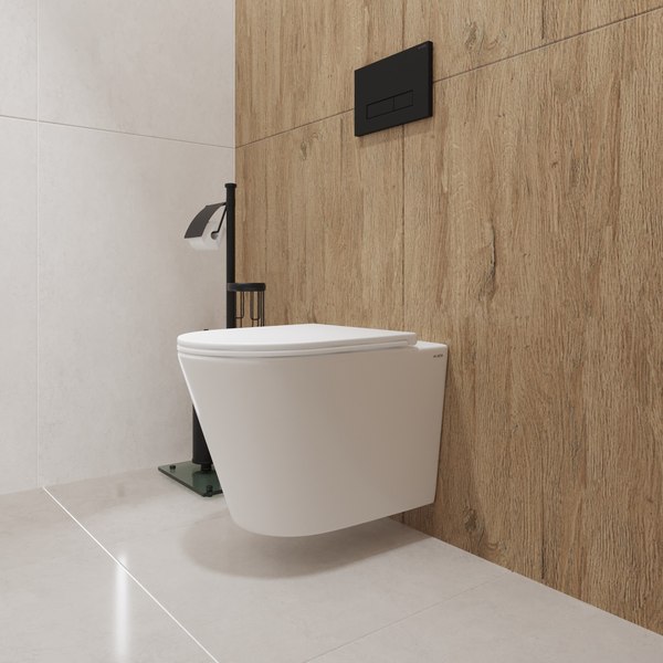 Унитаз подвесной с инсталляцией Lauter Longer 2110822 + GROHE Rapid SL 38721001 с кнопкой (овальная, хром)