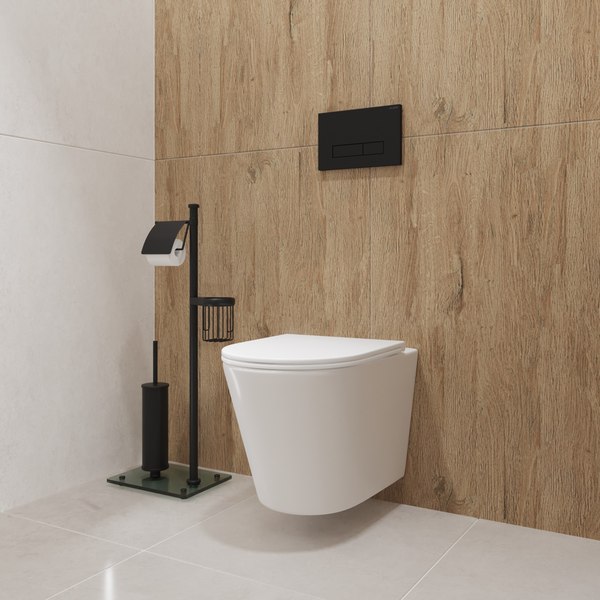 Унитаз подвесной с инсталляцией Lauter Longer 2110822 + GROHE Rapid SL 38721001 с кнопкой (овальная, хром)