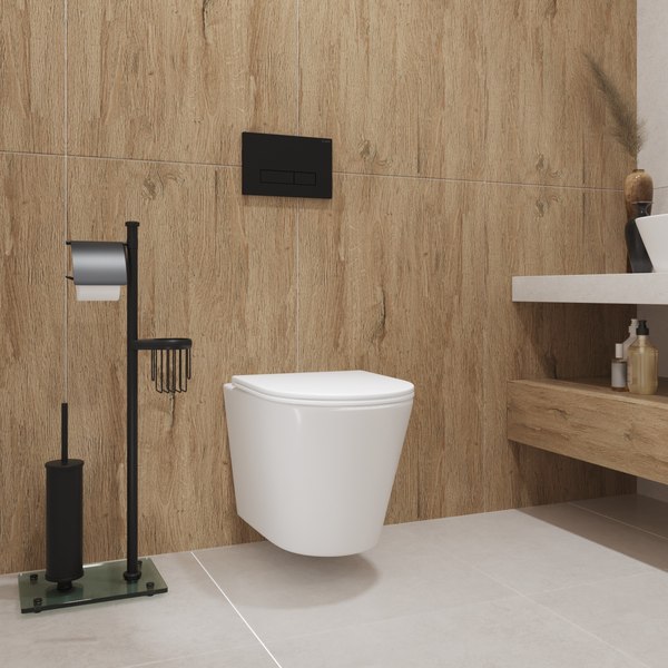 Унитаз подвесной с инсталляцией Lauter Longer 2110822 + GROHE Rapid SL 38721001 с кнопкой (овальная, хром)