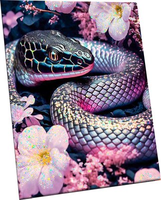 

Картина по номерам, Мерцающая змея 40x50 / SHR0567