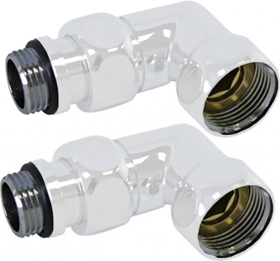 Комплект фитингов для полотенцесушителя Luxon 762SCH0504 Ral 9016