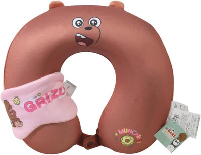 Подушка на шею Miniso We Bare Bears Collection + маска для сна 3065 -