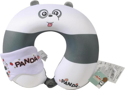 Подушка на шею Miniso We Bare Bears Collection + маска для сна 3058 -