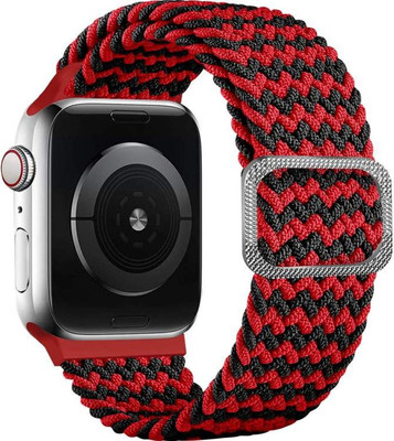 Ремешок для умных часов Rumi Wick для Apple Watch 42/44/45мм (красный/черный/полосы) - 