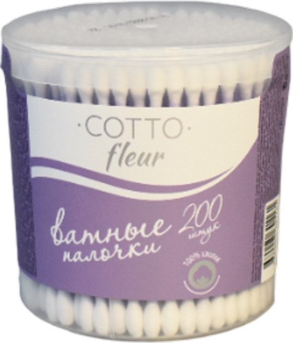 Ватные палочки Чистовье Cotto Fleur Classic (200шт, баночка)