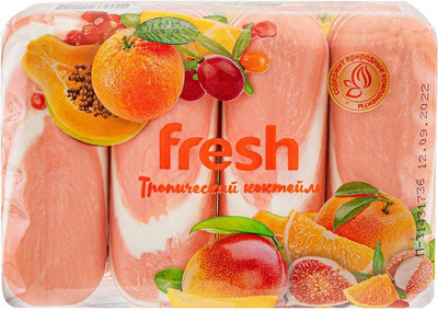 Набор мыла Fresh Тропический коктейль (4x75г) - 