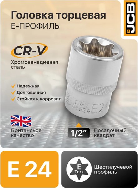Головка слесарная JCB JCB-54624 (60475)