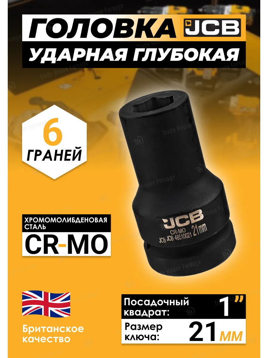 Головка слесарная JCB JCB-48510021 (60618) — фото 2