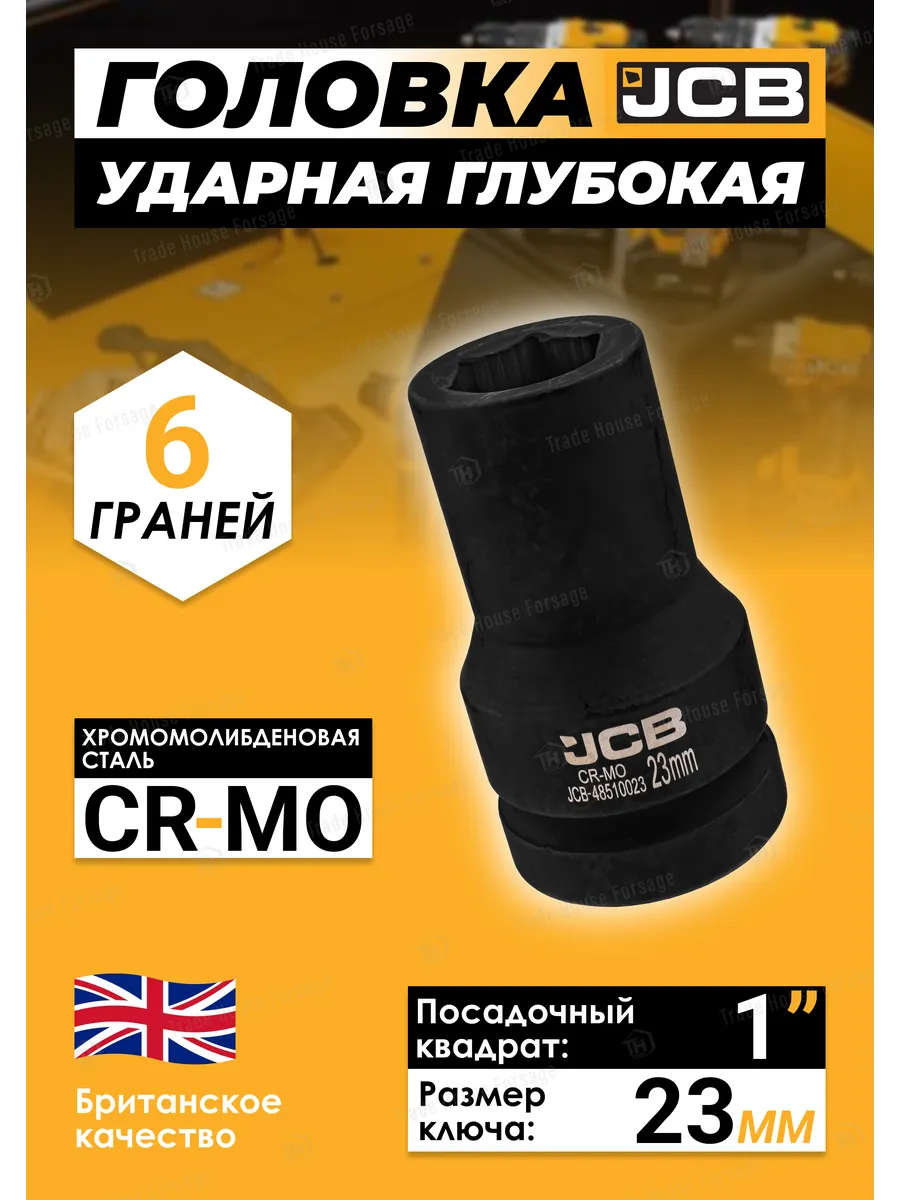 Головка слесарная JCB JCB-48510023 (60620) — фото 2