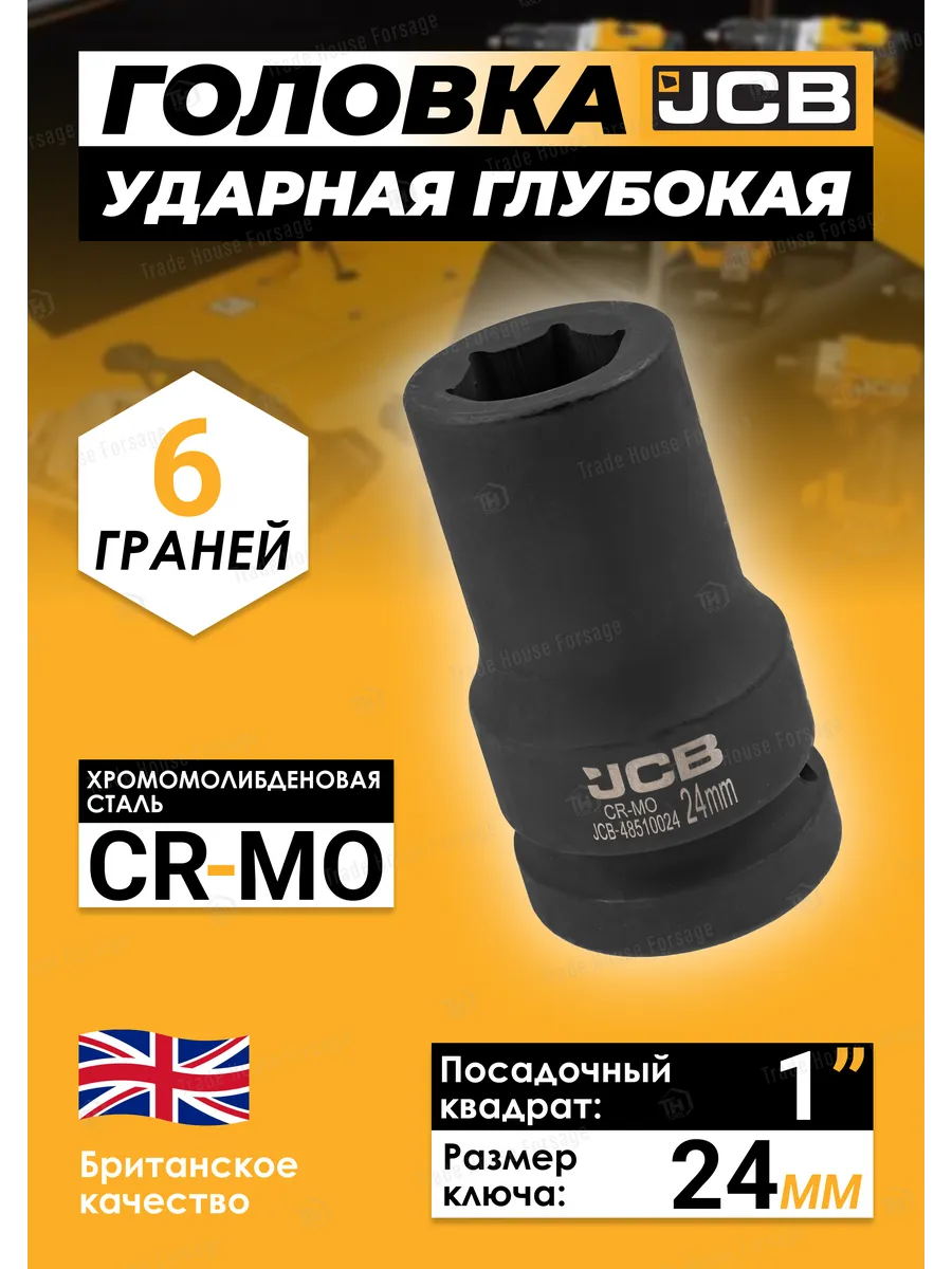 Головка слесарная JCB JCB-48510024 (60621) — фото 2