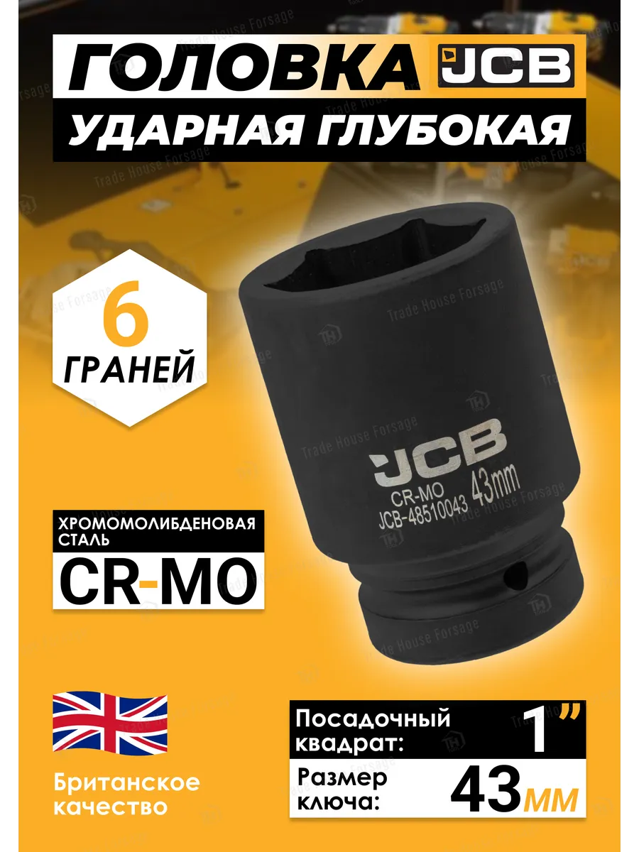 Головка слесарная JCB JCB-48510043 (60631) — фото 2