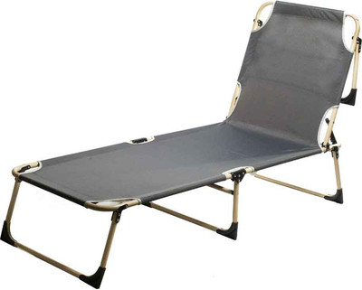 Складной шезлонг MONAMI 194х62х34см / LYLT-0010 (серый) -