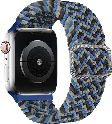 Ремешок для умных часов Rumi Wick для Apple Watch 42/44/45мм (синий/черный/зеленый/полосы) - 