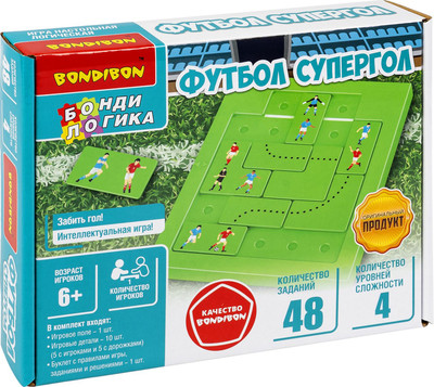 Игра-головоломка Bondibon БондиЛогика Футбол. Супергол / ВВ6261 - 