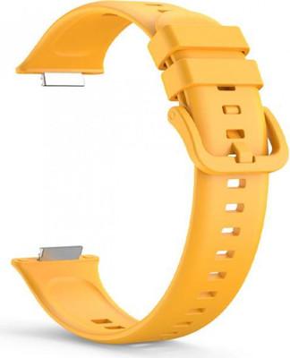 Ремешок для умных часов Rumi Для Huawei Watch FIt 2 (льняной/желтый) - 