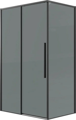 Душевой уголок Grossman Galaxy 140х100х195 / 120.K33.01.1410.21.10 (черный матовый/тонированное стекло) - 