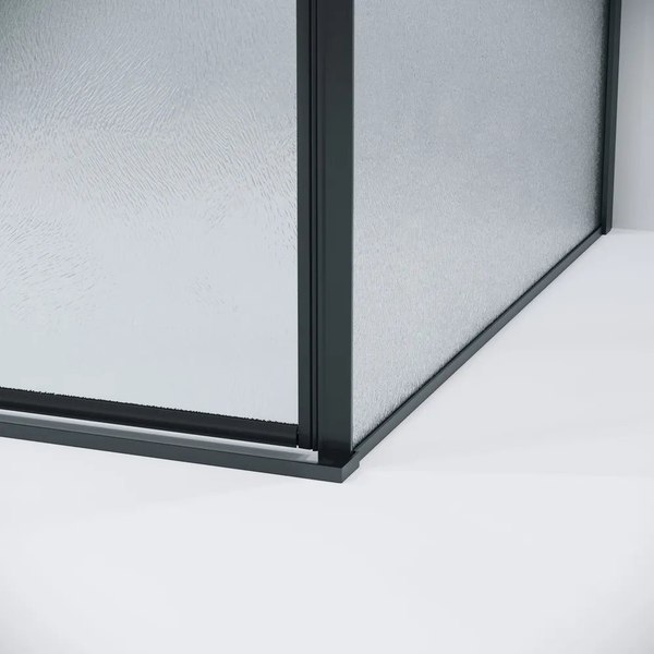 Душевой уголок Grossman Galaxy 120х100х195 / 120.K33.01.1210.21.02 (черный матовый/шиншилла стекло)